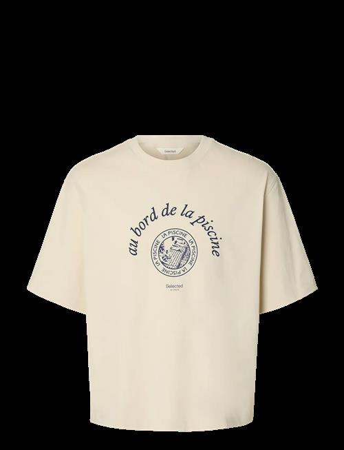 Selected | Slhboxynorman Graphic Ss O-Neck Tee | S