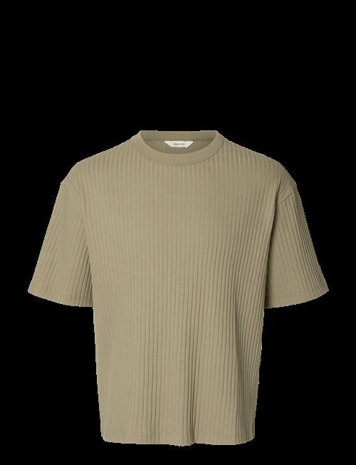 Selected | Slmrelaxsimon Ribbed Ss Tee | L