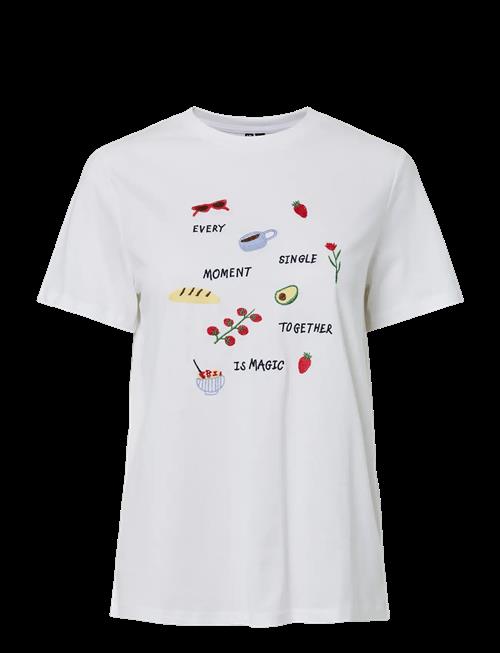Pieces | Pcgak Ss Embroidery T-Shirt Jrs Bc | XS
