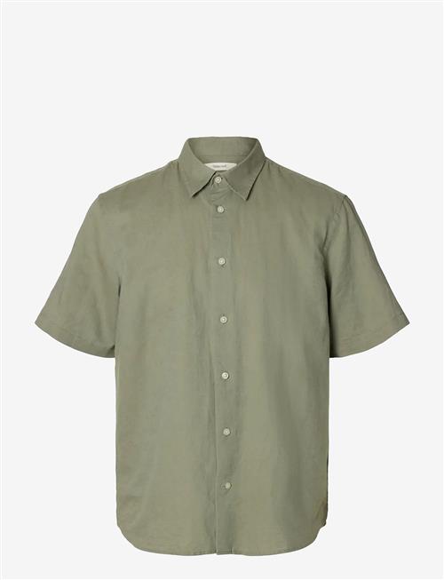 Selected | Slmregclaus Clay Linenblend Ss Sht Noos | XL