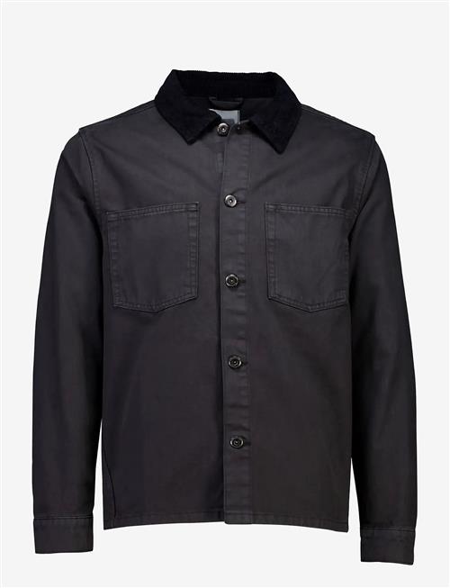 Lindbergh | Corduroy Collar Twill Overshirt | M
