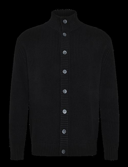 Lindbergh Black | 1927: Merino Blend Button Through Cardigan | M