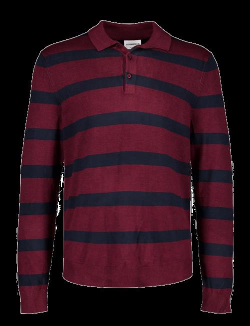Lindbergh | Ecovero Striped L/S Polo | S