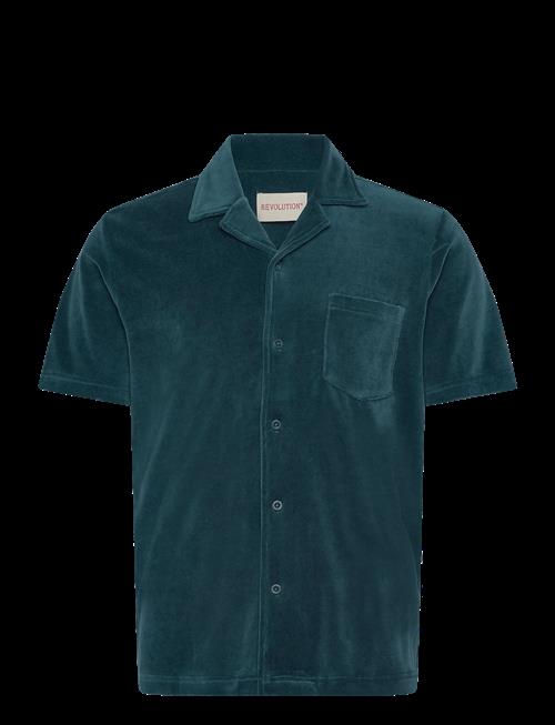 Revolution | Velour Short-Sleeved Cuban Shirt | S