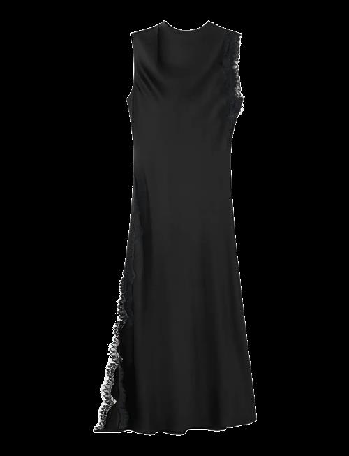 Mango | Satin Dress With Lace Details | M