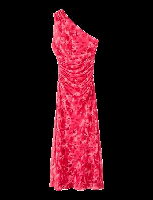 Mango | Asymmetrical Floral-Print Dress | XS