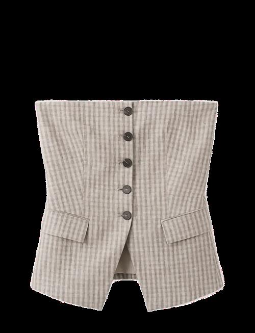 Mango | Bandeau Top With Buttons | L