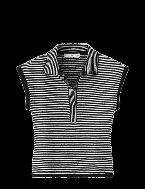 Mango | Striped Polo-Neck Sweater | S