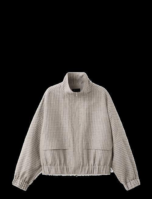 Mango | Checked Bomber Jacket | M