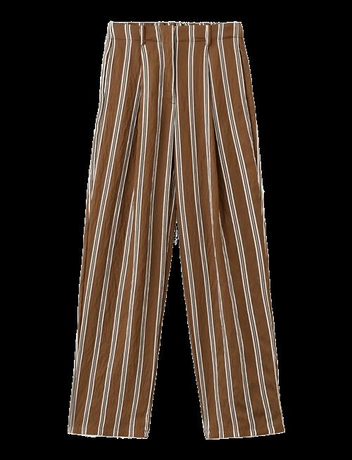 Mango | Pleated Striped Trousers | M