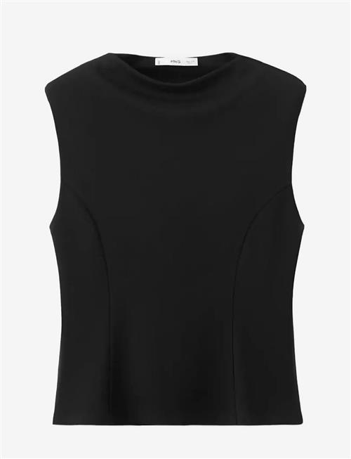 Mango | Peplum Shoulder Pad T-Shirt | S