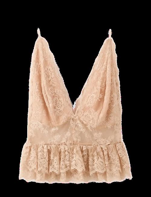 Mango | Ruffles Lace Top | M