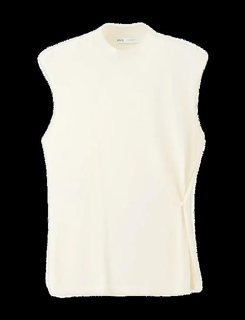 Mango | Side Gathered Knitted Top | XL