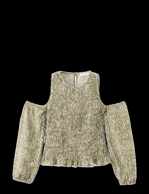 Mango | Ruched Cut-Out Blouse | S