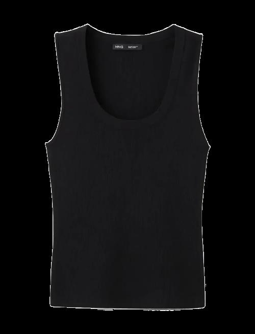 Mango | Round-Neck Knitted Top | XS