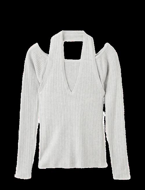 Mango | Long-Sleeved Halter-Neck Top | XXS