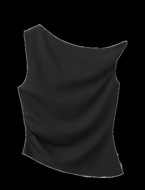Mango | Asymmetrical Fitted Top | L