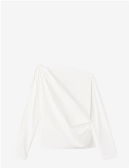 Mango | Cotton Blouse With Asymmetrical Collar | M
