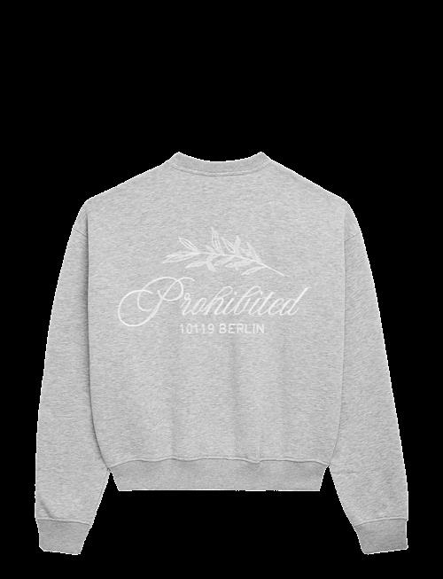 Prohibited | Pb Leaf Crew Neck Grey Melange | M