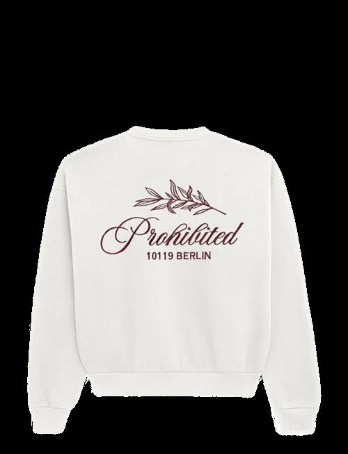Prohibited | Pb Leaf Crew Neck Off-White | XS