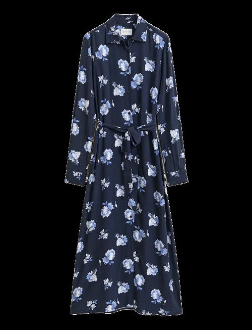 Gant | Floral Printed Fluid Shirt Dress | 44