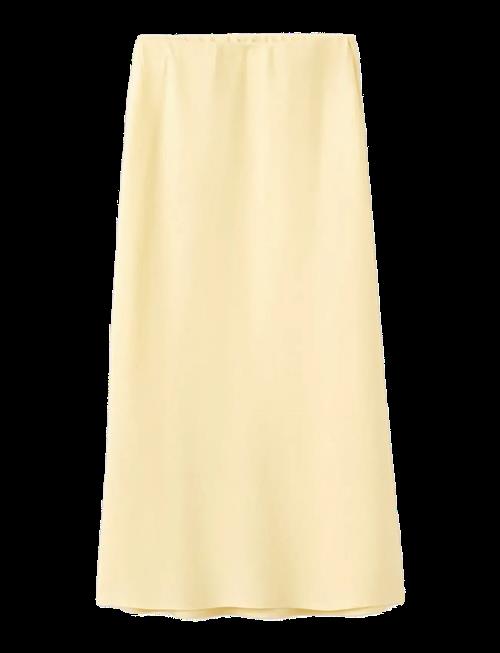 Mango | Linen-Blend Straight Skirt | S