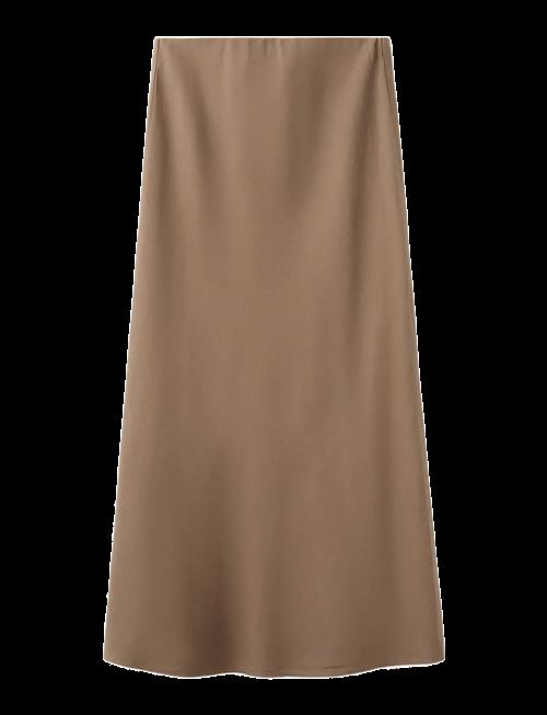 Mango | Linen-Blend Straight Skirt | XS