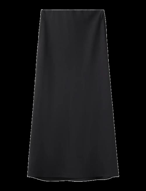 Mango | Linen-Blend Straight Skirt | XL