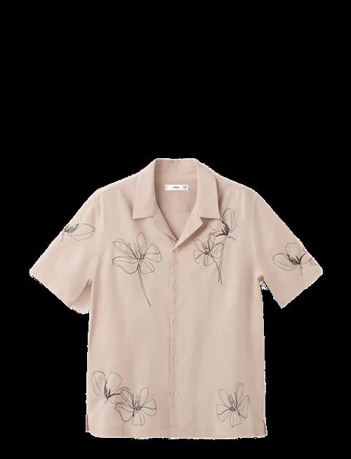 Mango | Embroidered Detail Regular Fit Shirt | L