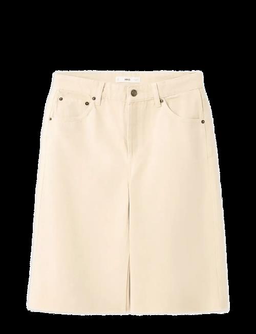 Mango | Low-Rise Denim Bermuda Shorts | 34