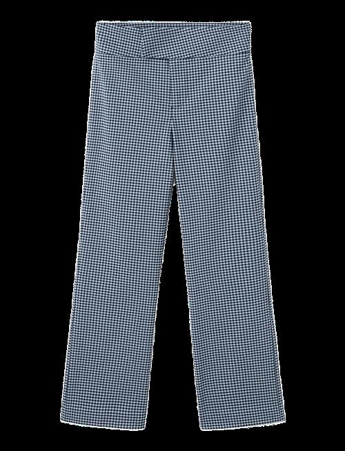 Mango | Gingham-Check Cropped Trousers | M