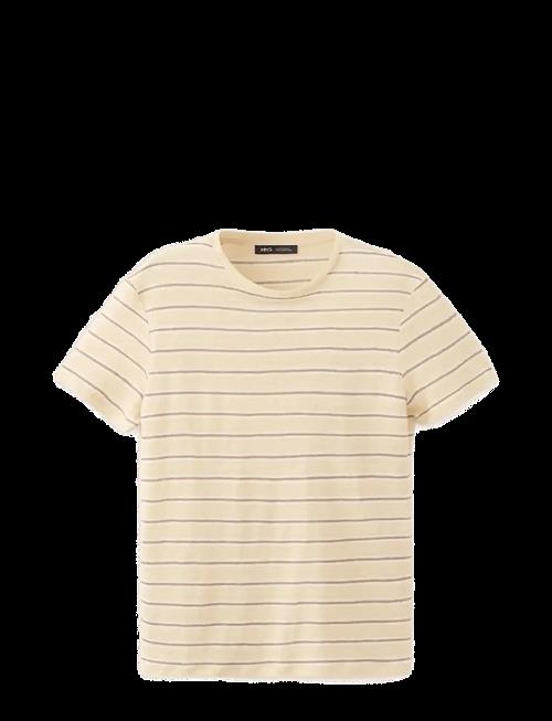 Mango | Short-Sleeved Linen T-Shirt | S