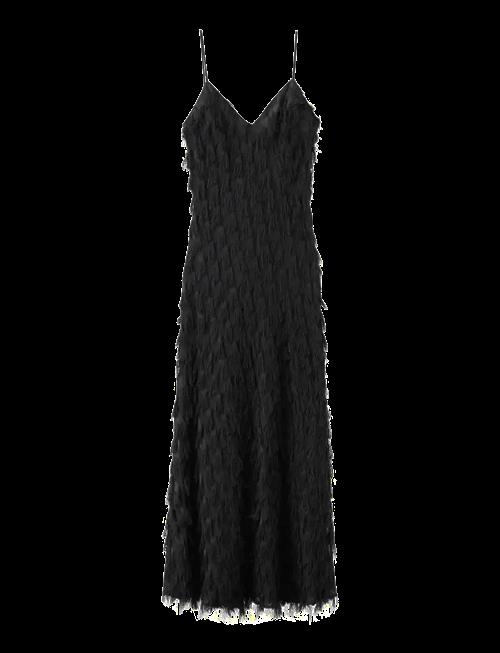 Mango | Long Dress With Frayed Finishes | M
