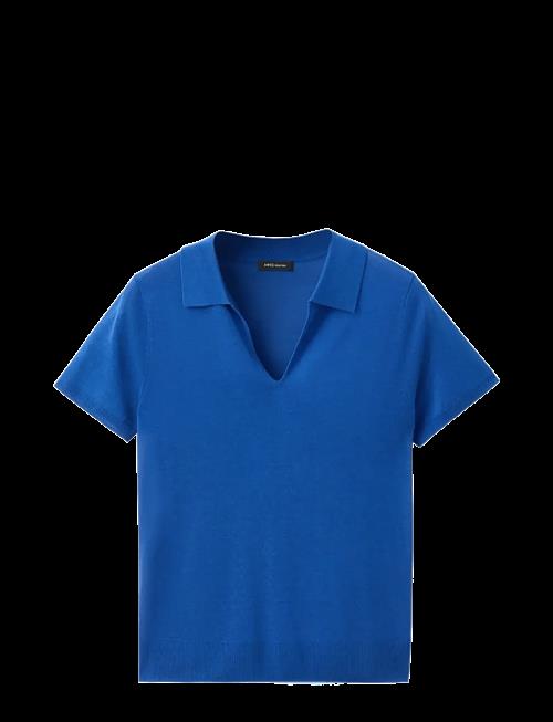 Mango | Fine-Knit Lyocell Polo Shirt | L