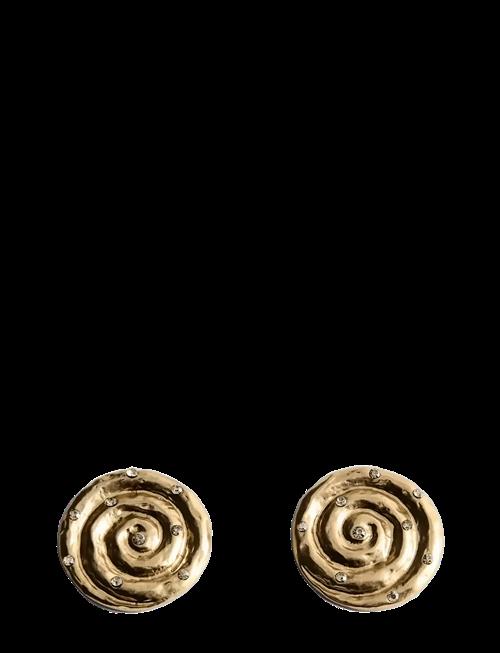 Mango | Spiral Crystal Earring | ONE SIZE