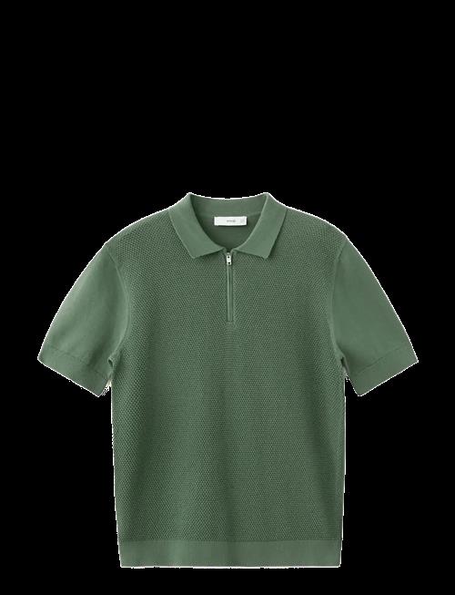 Mango | 100 Cotton Knitted Polo Structure | XL