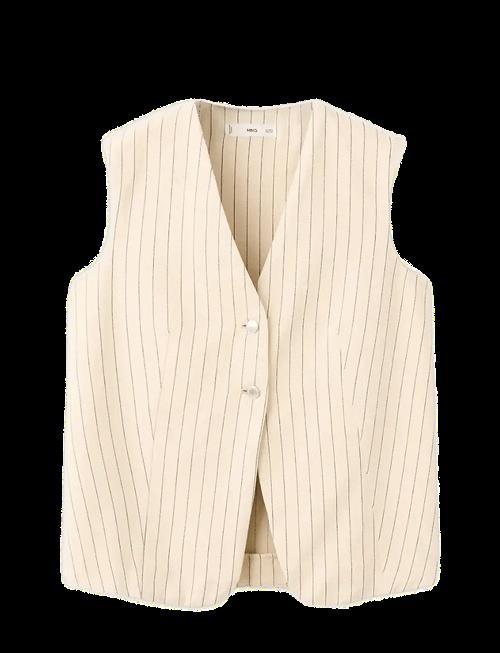 Mango | Pinstriped Suit Waistcoat | M