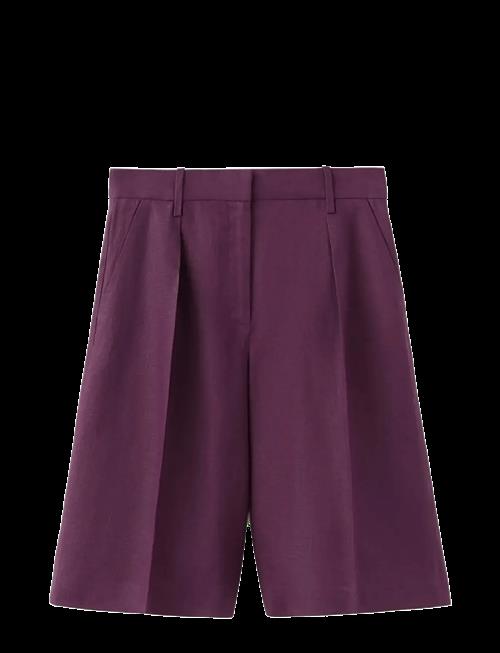 Mango | Straight Linen Bermuda Shorts | 40