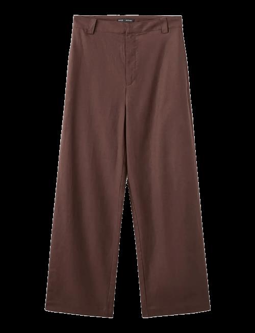 Mango | Linen High-Waist Trousers | 32