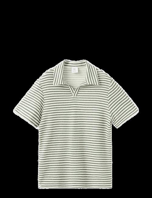 Mango | Regular Fit Textured Stripe Polo | S