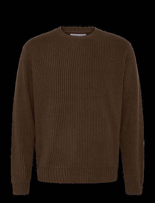 Organic Basics | Soft Knit Chunky Crewneck Sweater | L
