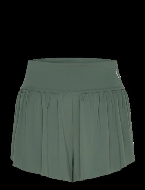 RS Sports | Women's Court Pleated Shorts (Brown/White,L,St) | L