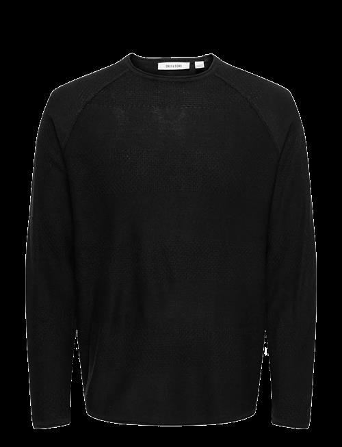 ONLY & SONS | Onsapollo Reg Ls Struc Crew Knit | L