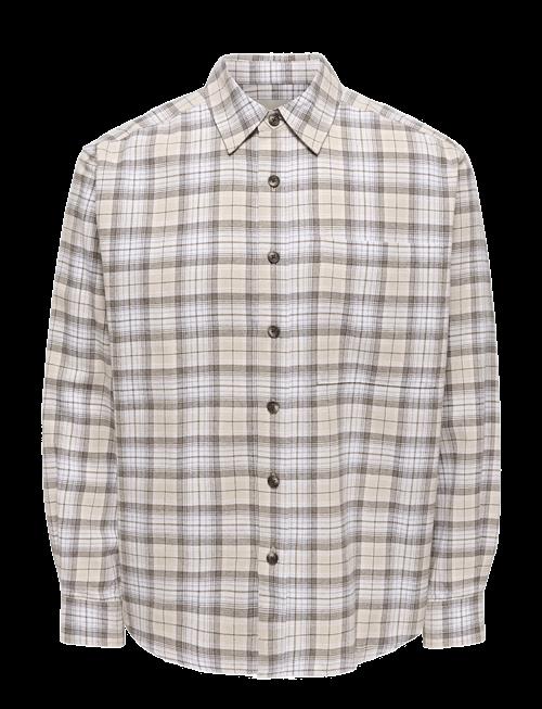 ONLY & SONS | Onsgudmund Loose Ls Checked Shirt | XS
