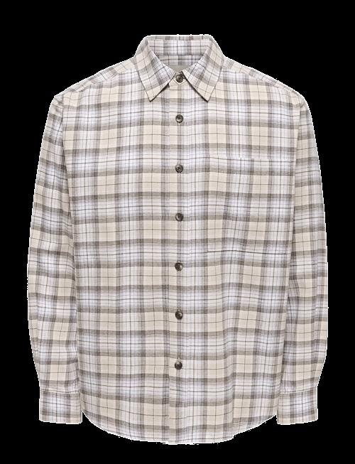 ONLY & SONS | Onsgudmund Loose Ls Checked Shirt | L