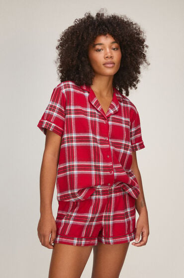 Hunkemöller Twill pyjamas Rød