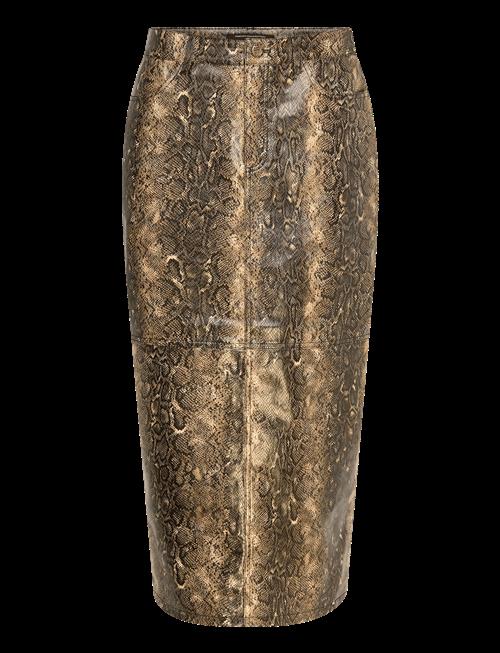 French Connection | Brandy Snakeskin Pu Midi Skirt | 36