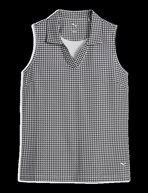 PUMA Golf | W Cloudspun Mono Check Sl Polo | M