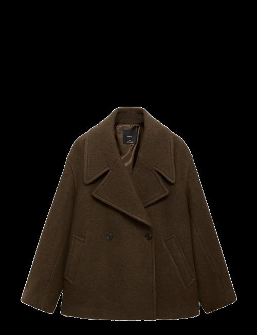 Mango | Oversized Wool Coat With Maxi Lapels | XL