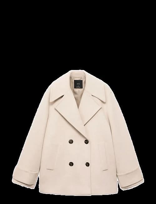 Mango | Double-Breasted Wool-Blend Coat | M